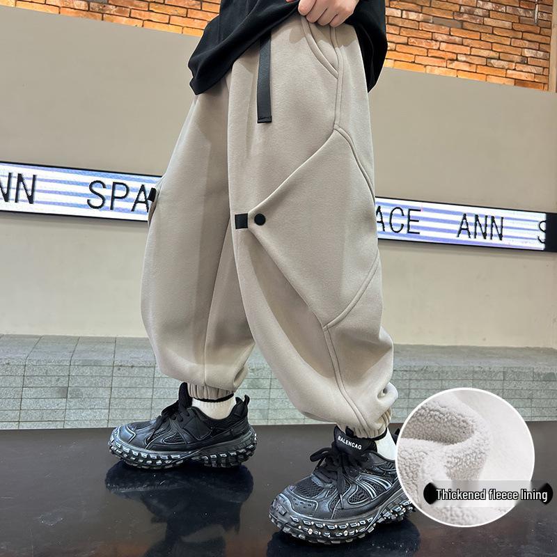 2025 Boys Fleece-Lined Cotton Pants - Autumn/Winter Style for Kids 140cm хаки
2025 Boys Fleece-Lined Cotton Pants - Autumn/Winter Style for Kids 140cm хаки