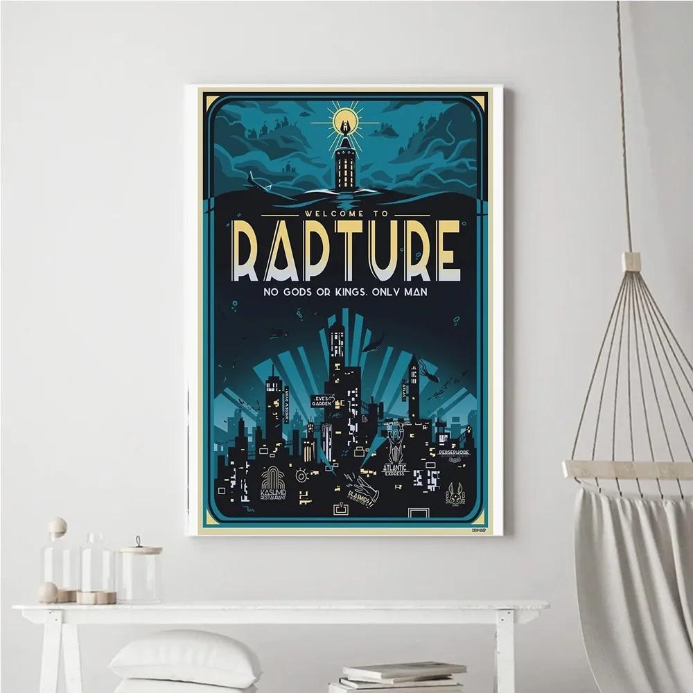 Classic Video Game Vintage Poster Prints Retro B-Bioshocks Of Rapture Canvas Painting Wall Art Picture Living Room Home Decor 40x50cm no frame
Classic Video Game Vintage Poster Prints Retro B-Bioshocks Of Rapture Canvas Painting Wall Art Picture Living Room Home Decor 40x50cm no frame