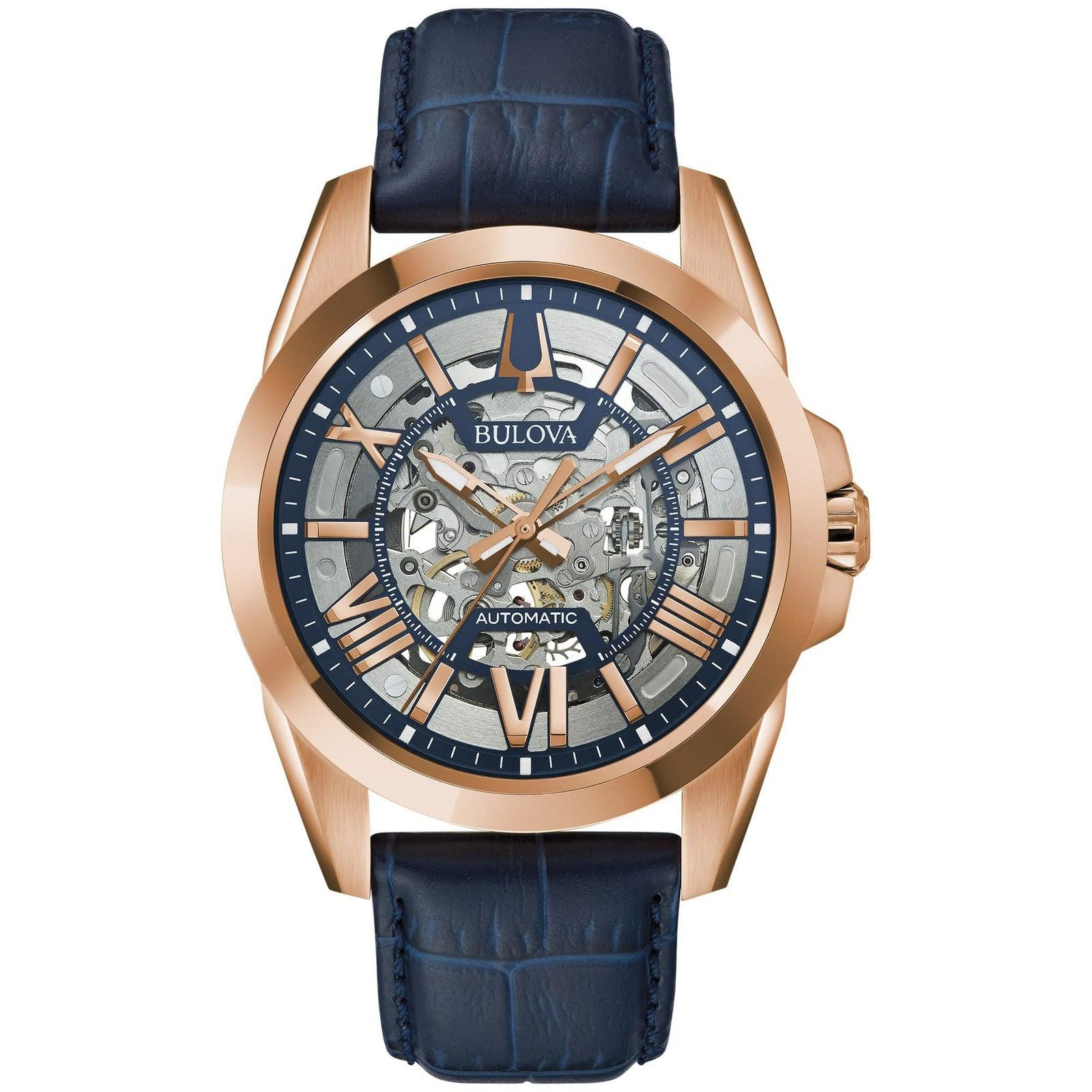 Bulova Men s Mechanical Rose Gold Watch 97A161
Bulova Men s Mechanical Rose Gold Watch 97A161