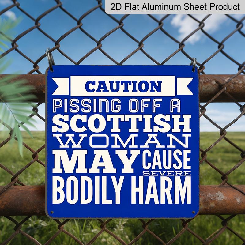 2D Flat, 1pc Scottish Woman Warning Sign - Vintage Scottish Humor Metal Plaque, Retro Scottish-Themed Wall Decor Suitable for Home Office, Funny 20*20cm
2D Flat, 1pc Scottish Woman Warning Sign - Vintage Scottish Humor Metal Plaque, Retro Scottish-Themed Wall Decor Suitable for Home Office, Funny 20*20cm