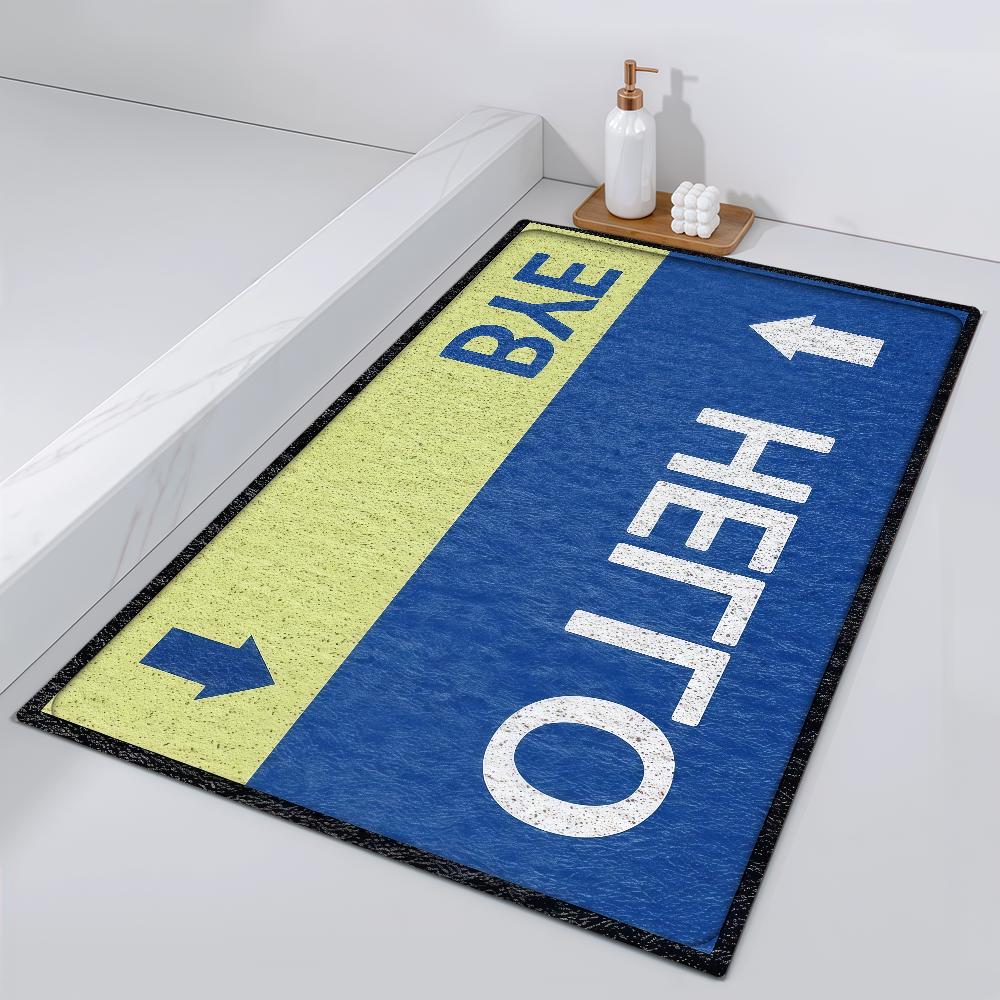 Hello Door Mat Bedside Fashion Entrance Bath Floor Decoration Corridor Door Welcome Mat Carpet Living Room Balcony 40cm x 60cm
Hello Door Mat Bedside Fashion Entrance Bath Floor Decoration Corridor Door Welcome Mat Carpet Living Room Balcony 40cm x 60cm