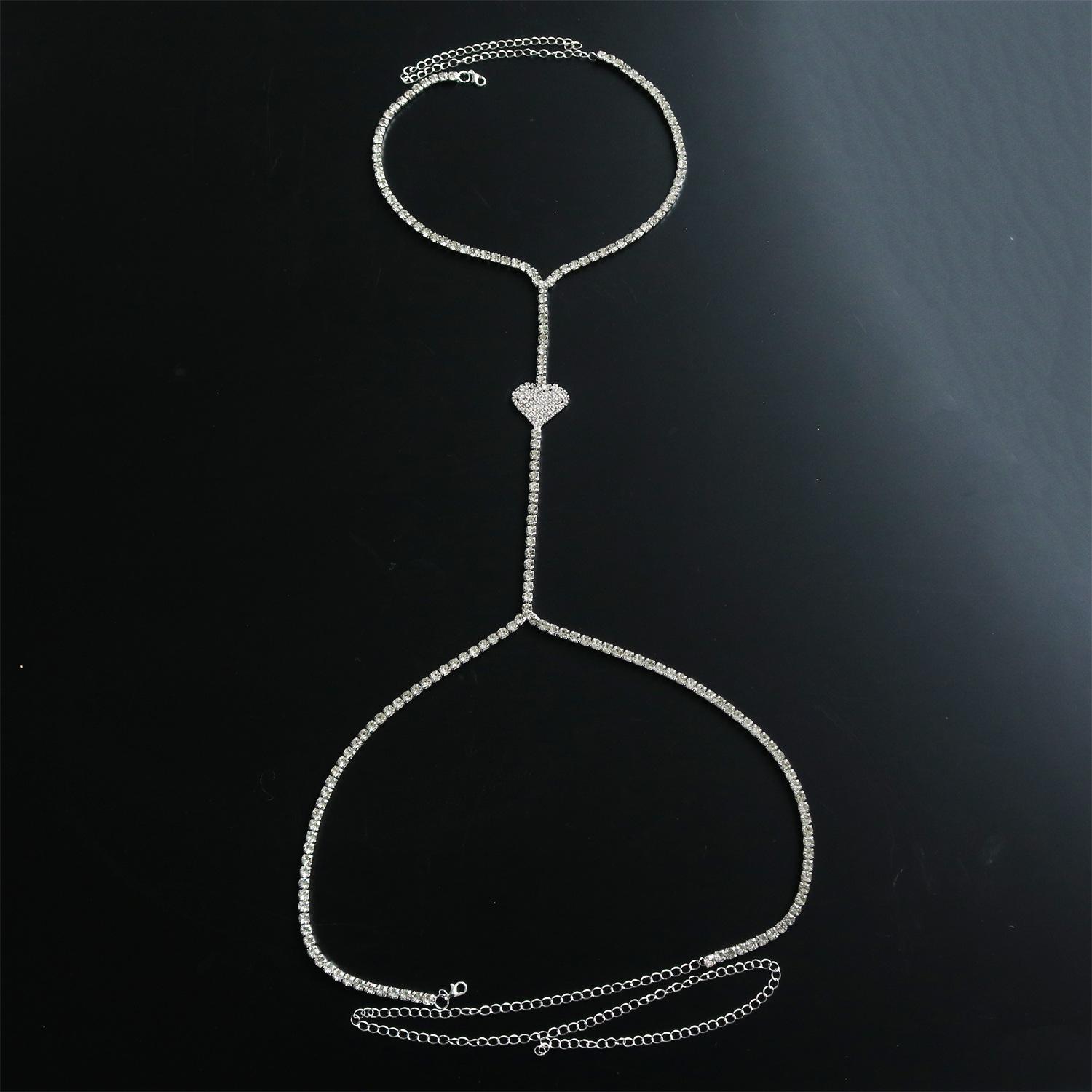 Heart-Shaped Chest Chain, Nightclub Wind Shiny Diamond-Encrusted Bikini Body Chain Women S Body Chain 06
Heart-Shaped Chest Chain, Nightclub Wind Shiny Diamond-Encrusted Bikini Body Chain Women S Body Chain 06