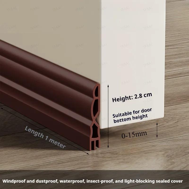 1PC 1m/39.37inch Anti-Cold TPE Door Bottom Seal Strip Self-adhesive Thicken Wearproof Windproof Door Gap Weather Strip 1m
1PC 1m/39.37inch Anti-Cold TPE Door Bottom Seal Strip Self-adhesive Thicken Wearproof Windproof Door Gap Weather Strip 1m