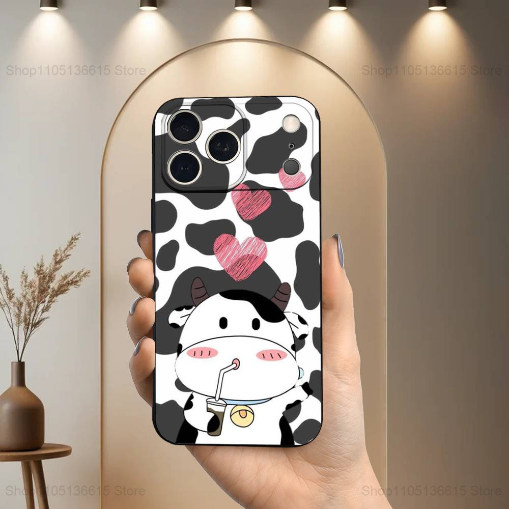 Cartoon Print Cow Cute Phone Case For iPhone 17,16,15,14,13,12,11,Plus,Pro Max,XS,X,XR,SE,Mini,8,7,Soft Silicone Black iPhone14
Cartoon Print Cow Cute Phone Case For iPhone 17,16,15,14,13,12,11,Plus,Pro Max,XS,X,XR,SE,Mini,8,7,Soft Silicone Black iPhone14