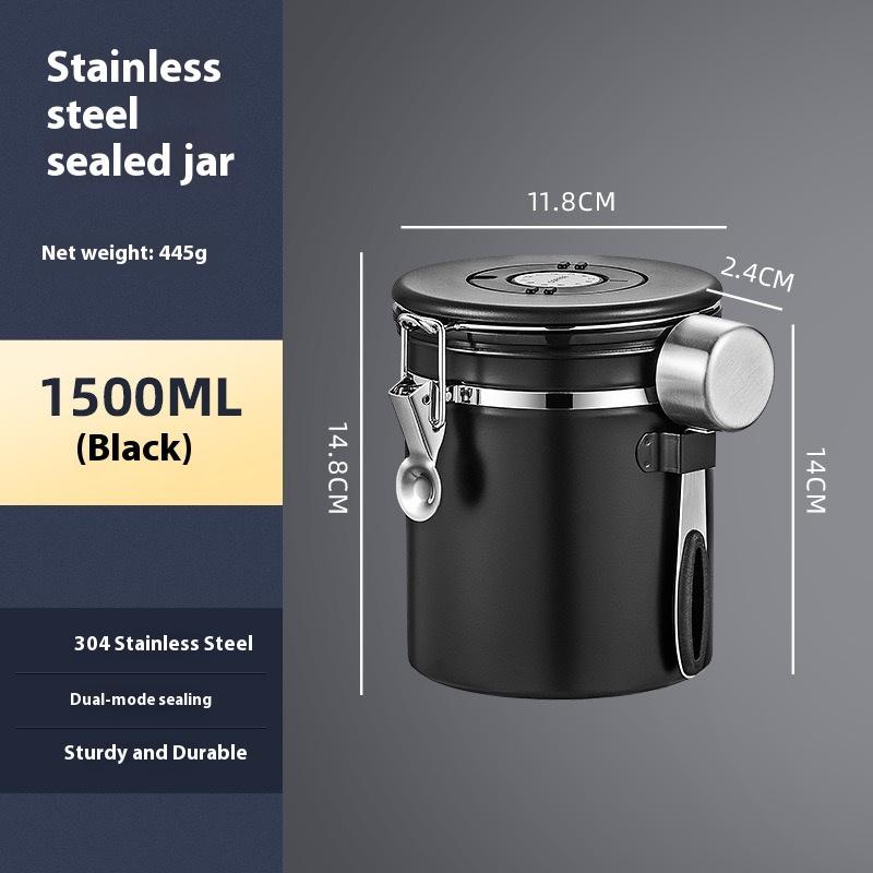 Coffee Beans Vacuum Sealed Jug,Stainless Steel Food Airtight Container forKitchenware,Portable Grain Storage Can for Kitchen
Coffee Beans Vacuum Sealed Jug,Stainless Steel Food Airtight Container forKitchenware,Portable Grain Storage Can for Kitchen