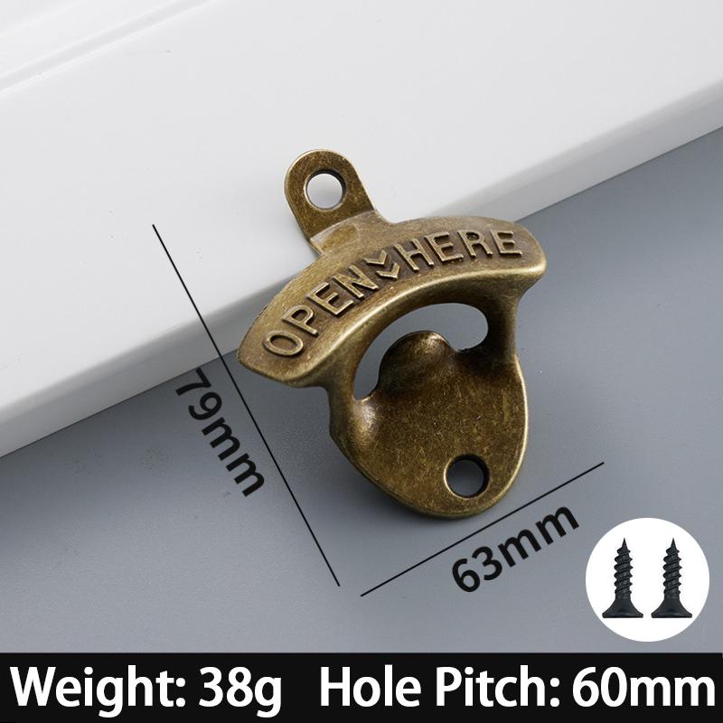 Zinc Alloy Wall Bottle Opener Beer Retro Alloy Wall Mounted Beer Bottle Opener Kitchen Decor KPQ005
Zinc Alloy Wall Bottle Opener Beer Retro Alloy Wall Mounted Beer Bottle Opener Kitchen Decor KPQ005