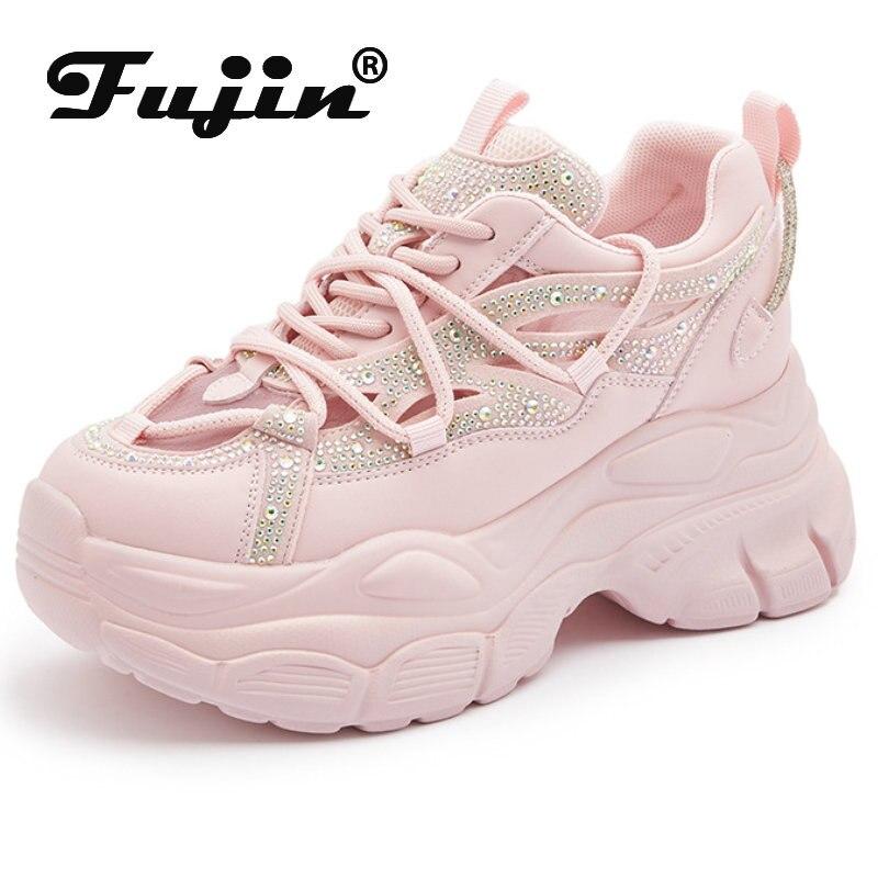 Fujin 8 см массивные кроссовки из натуральной кожи с воздушной сеткой, вулканизированные летние дышащие повседневные туфли на платформе со стразами 33 чёрный
Fujin 8 см массивные кроссовки из натуральной кожи с воздушной сеткой, вулканизированные летние дышащие повседневные туфли на платформе со стразами 33 чёрный