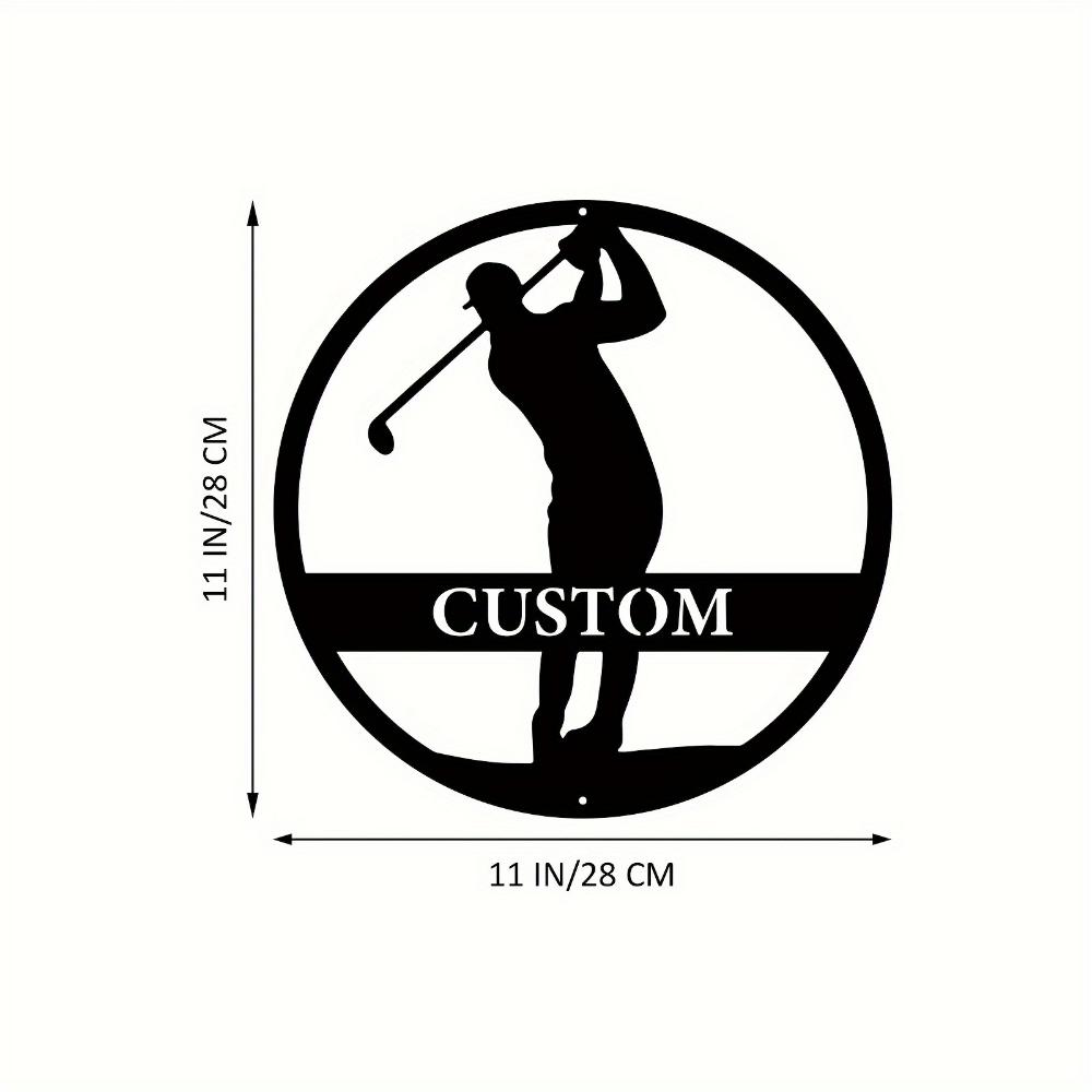 Golf Lover Gift Personalized Metal Wall Art Custom Name Sign for Dad Home Man Cave
Golf Lover Gift Personalized Metal Wall Art Custom Name Sign for Dad Home Man Cave