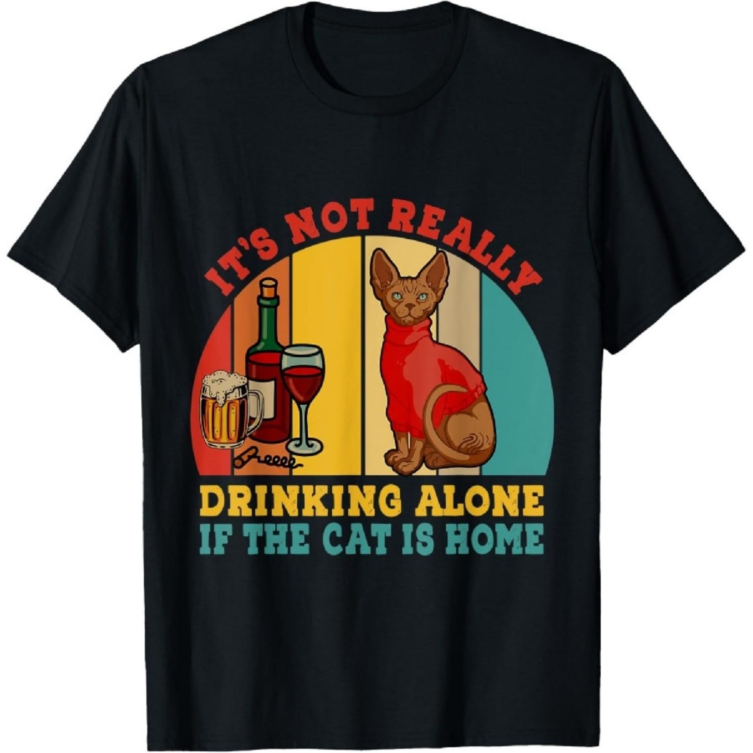 Vintage Not Really Drinking Alone If Cat Is Home Donskoy T-Shirt S
Vintage Not Really Drinking Alone If Cat Is Home Donskoy T-Shirt S