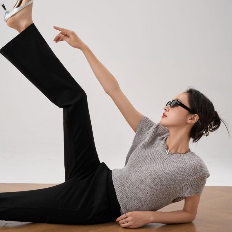 Модные черные женские широкие брюки, весенние женские элегантные новые 2024, эластичные расклешенные длинные брюки с высокой талией, свободные повседневные брюки 189 3XL чёрный
Модные черные женские широкие брюки, весенние женские элегантные новые 2024, эластичные расклешенные длинные брюки с высокой талией, свободные повседневные брюки 189 3XL чёрный