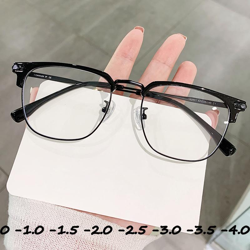 Fashion Trend Anti Blue Light Myopia Glasses Unisex New Fashion Short-sighted Eyeglasses Men Women Luxury Clear Prescription Eyewear
Fashion Trend Anti Blue Light Myopia Glasses Unisex New Fashion Short-sighted Eyeglasses Men Women Luxury Clear Prescription Eyewear