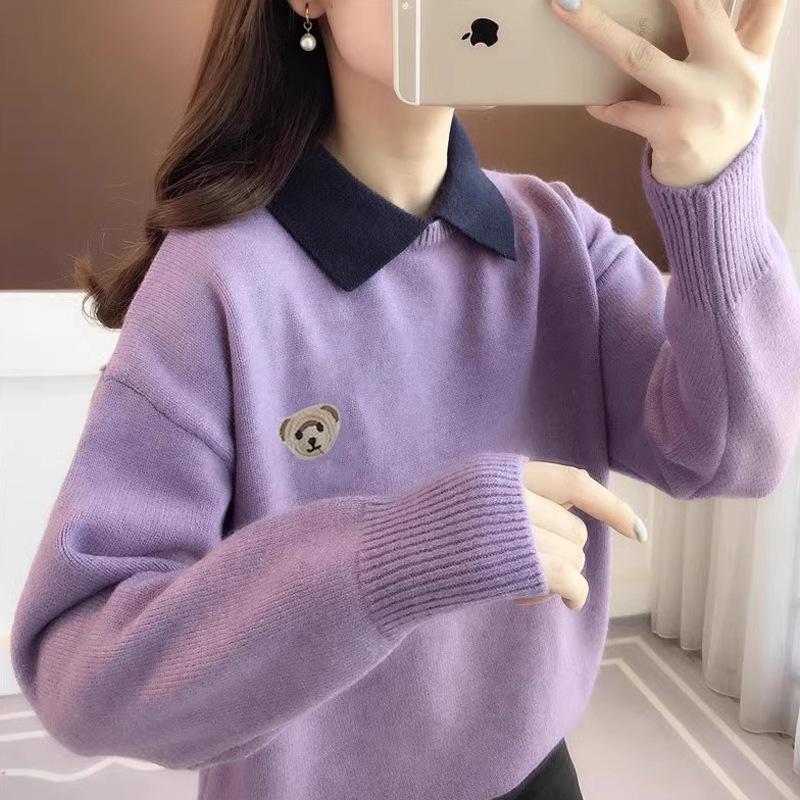 2025 Свитер крупной вязки для девочек с воротником Питер Пэн на осень/зиму - стиль старшей школы XL (121-130 lbs)
2025 Свитер крупной вязки для девочек с воротником Питер Пэн на осень/зиму - стиль старшей школы XL (121-130 lbs)