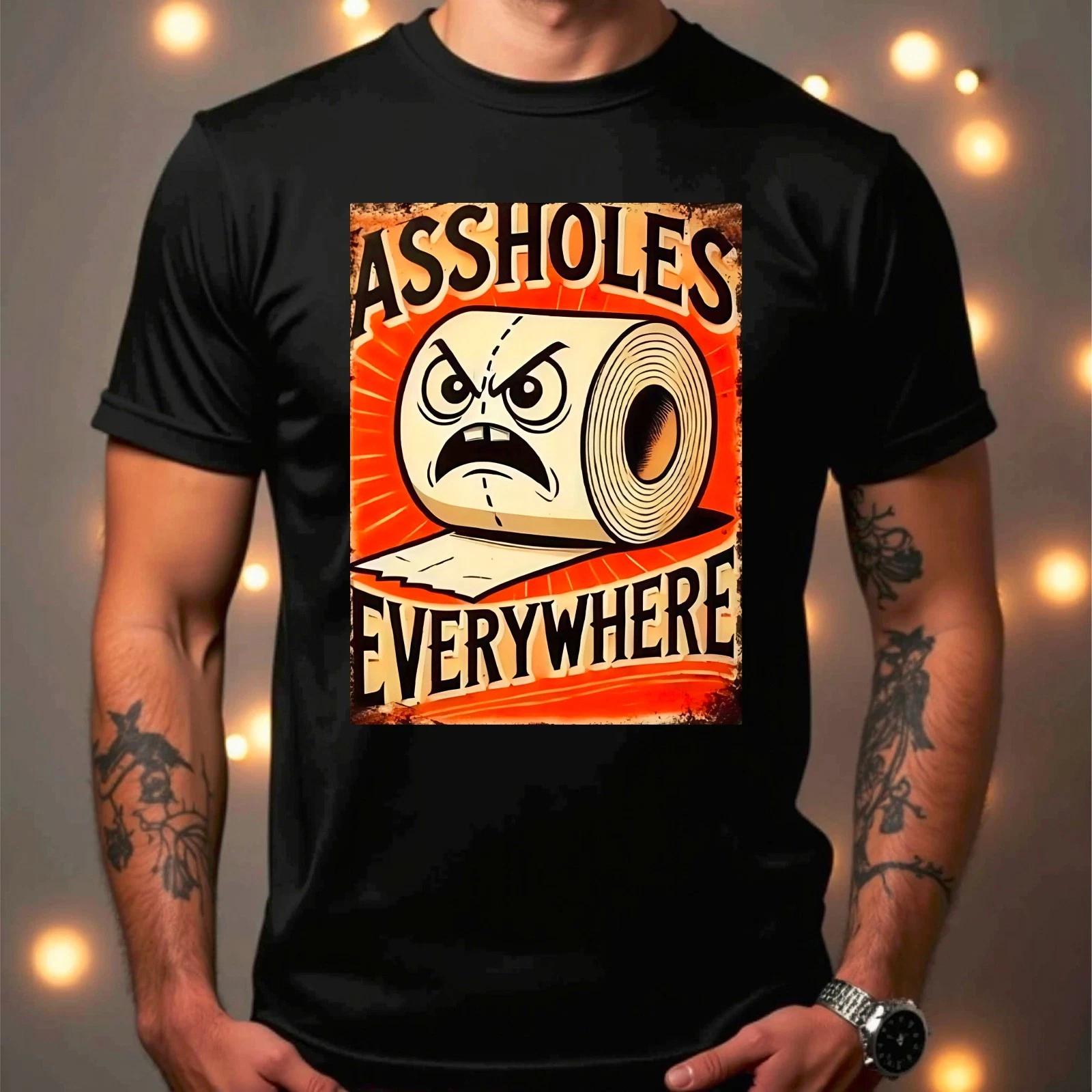 Funny Toilet Paper Assh*les Everywhere Bathroom Sarcastic Humor Joke T-Shirt S
Funny Toilet Paper Assh*les Everywhere Bathroom Sarcastic Humor Joke T-Shirt S