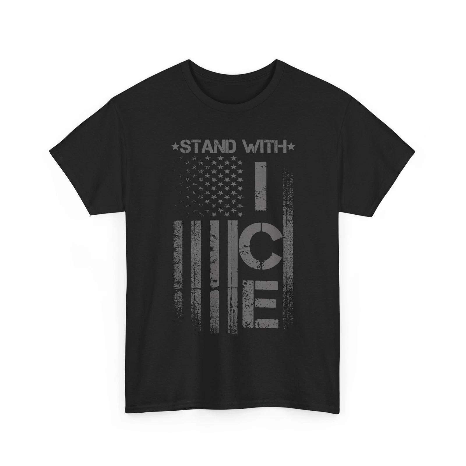 Border Patrol Support ICE Immigration Officers American Flag T-Shirt 2XL
Border Patrol Support ICE Immigration Officers American Flag T-Shirt 2XL