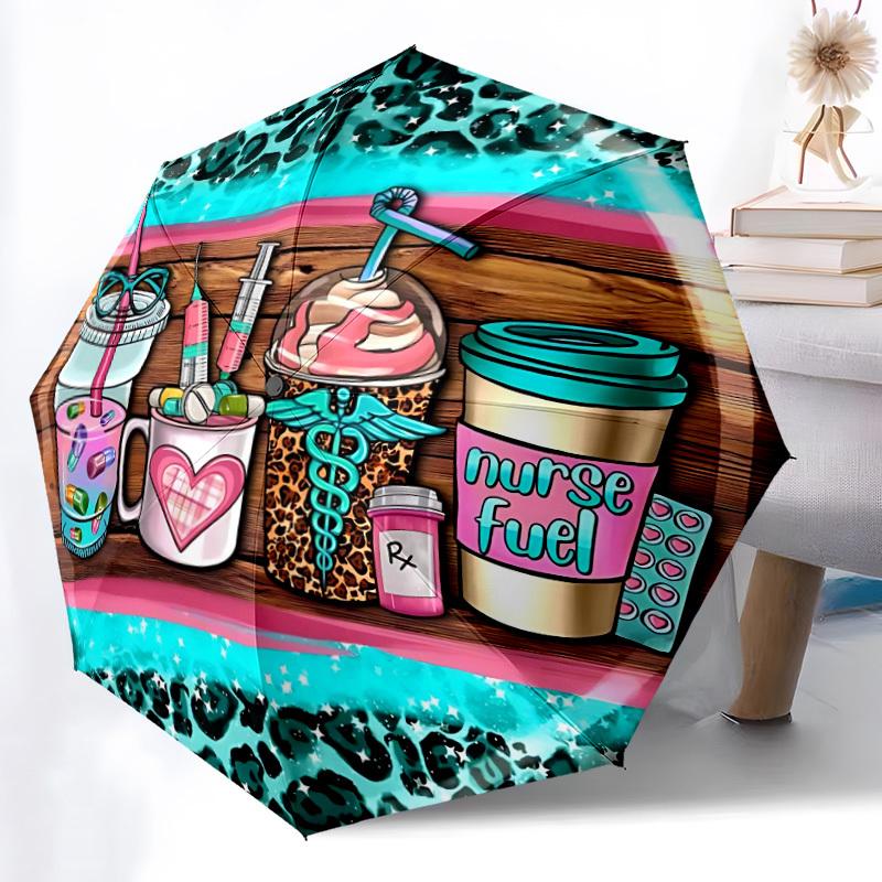 1pc Nurse Print Automatic Folding Umbrella Durable Iron Frame,All Seasons Home Travel Outdoor Multifunctional Umbrella yy251115088
1pc Nurse Print Automatic Folding Umbrella Durable Iron Frame,All Seasons Home Travel Outdoor Multifunctional Umbrella yy251115088