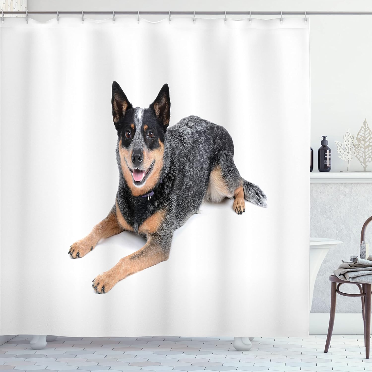 Australian Cattle Dog Shower Curtain Realistic Pet Photo Animal Lover Bathroom Decor Linen160X180 W60H190(CM)-1 Pcs
Australian Cattle Dog Shower Curtain Realistic Pet Photo Animal Lover Bathroom Decor Linen160X180 W60H190(CM)-1 Pcs