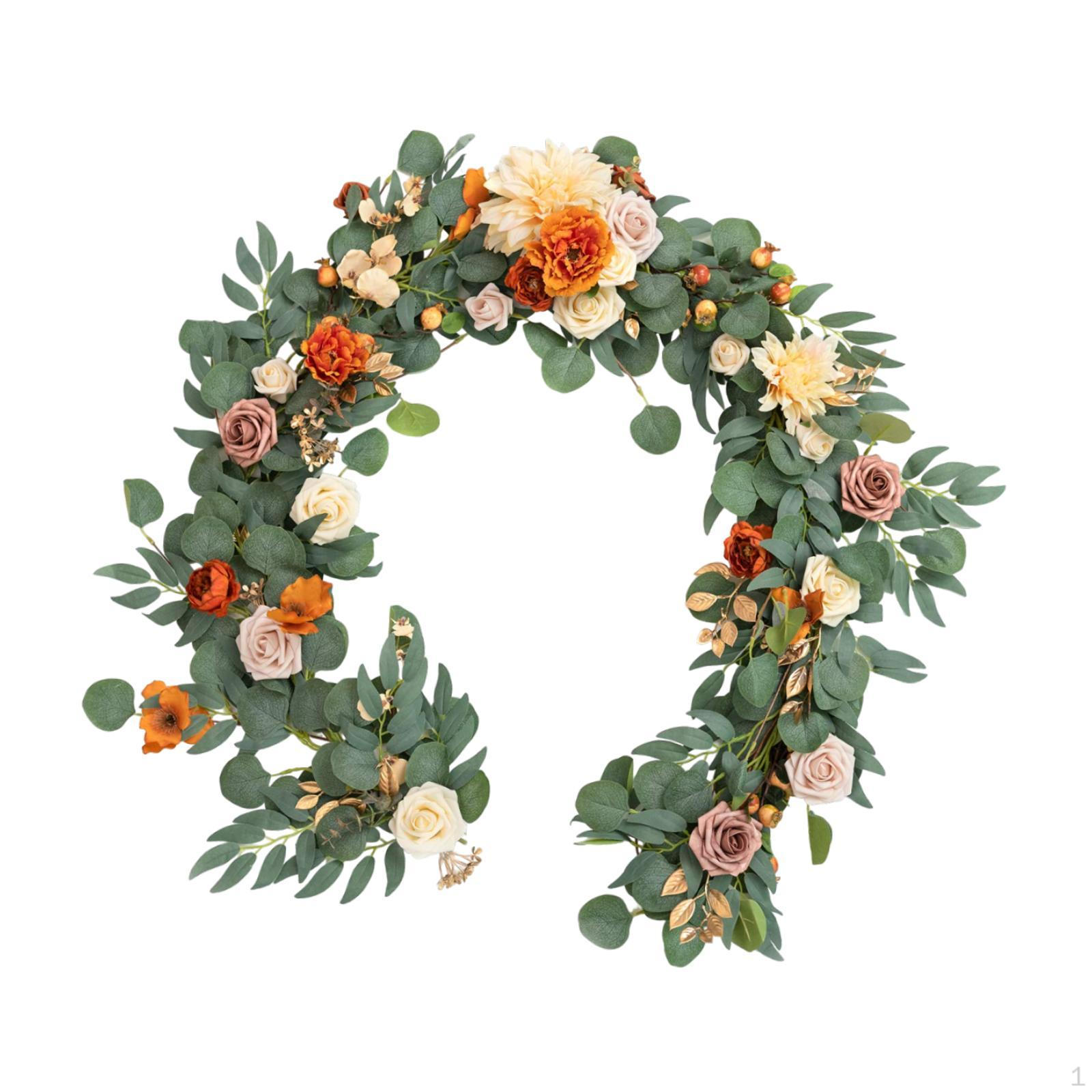 5.9FT Eucalyptus and Willow Garland with Flowers, Wedding Table Centerpieces Arch Backdrop Style E
5.9FT Eucalyptus and Willow Garland with Flowers, Wedding Table Centerpieces Arch Backdrop Style E