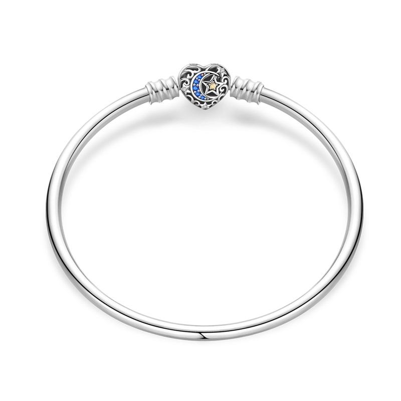 Original 925 Silver Bracelet 17-20CM Star Moon Heart Zircon DIY Charm Jewelry Birthday Gift for Women 20cm
Original 925 Silver Bracelet 17-20CM Star Moon Heart Zircon DIY Charm Jewelry Birthday Gift for Women 20cm