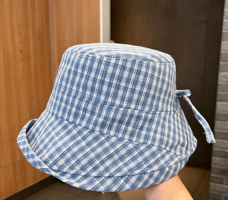 Women s Plaid Bowknot Sunshade Fisherman Hat Spring Summer Outdoor Versatile Foldable Bucket Hat for Sunshine Protection 56-58cm синий
Women s Plaid Bowknot Sunshade Fisherman Hat Spring Summer Outdoor Versatile Foldable Bucket Hat for Sunshine Protection 56-58cm синий