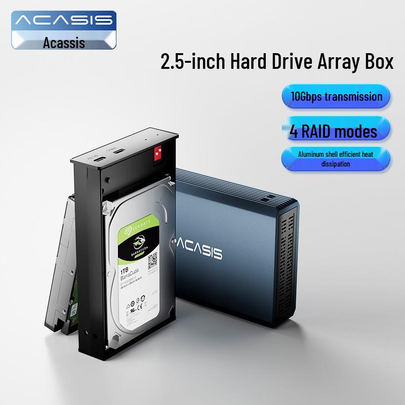 Akasys 8-Bay Aluminum SATA Hard Drive Enclosure for 2.5/3.5 Drives
Akasys 8-Bay Aluminum SATA Hard Drive Enclosure for 2.5/3.5 Drives