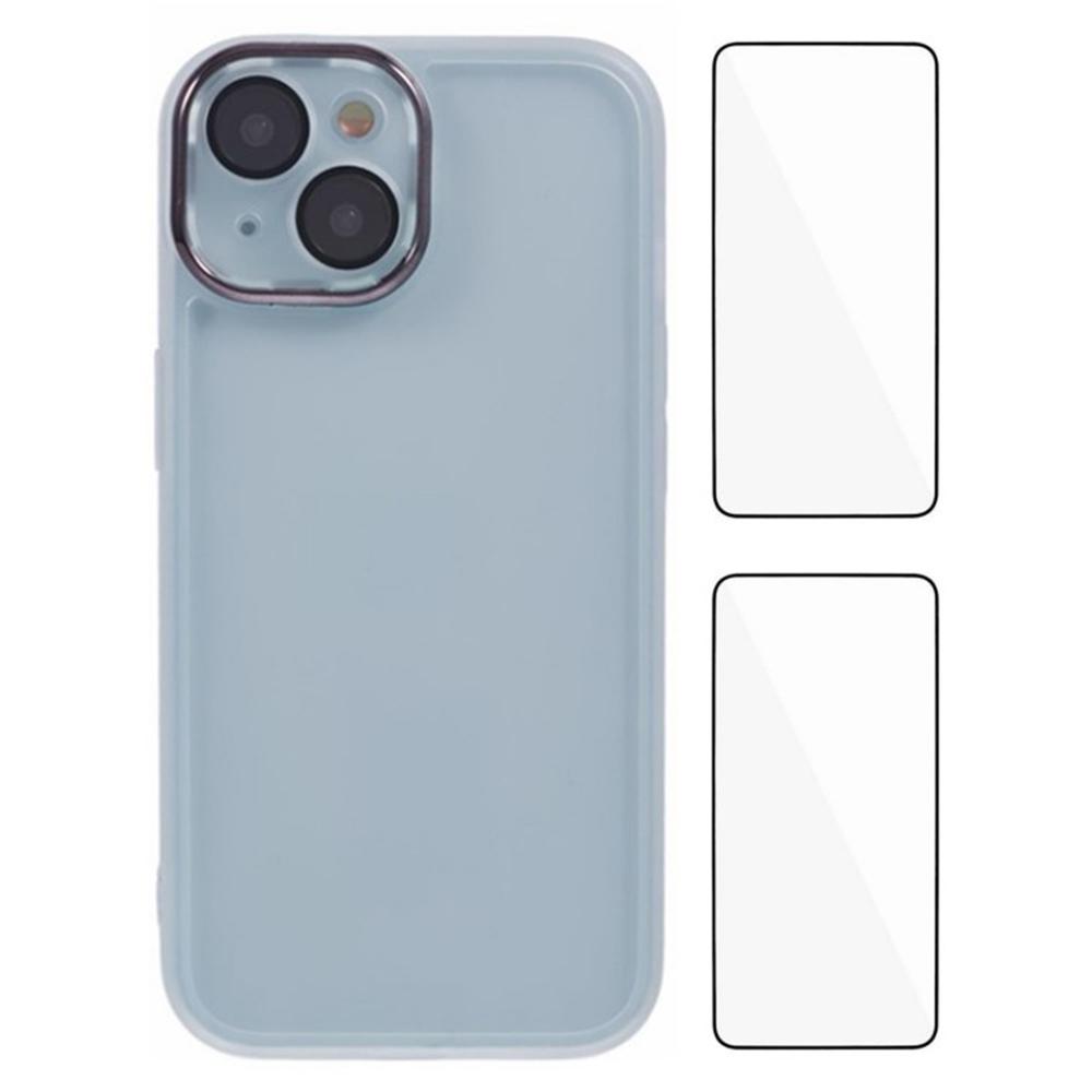 WANLONFENG DKSM2 Series For iPhone 14 Case TPU Clear Phone Cover with 2Pcs Screen Film/Electroplated Lens Frame Transparent White
WANLONFENG DKSM2 Series For iPhone 14 Case TPU Clear Phone Cover with 2Pcs Screen Film/Electroplated Lens Frame Transparent White