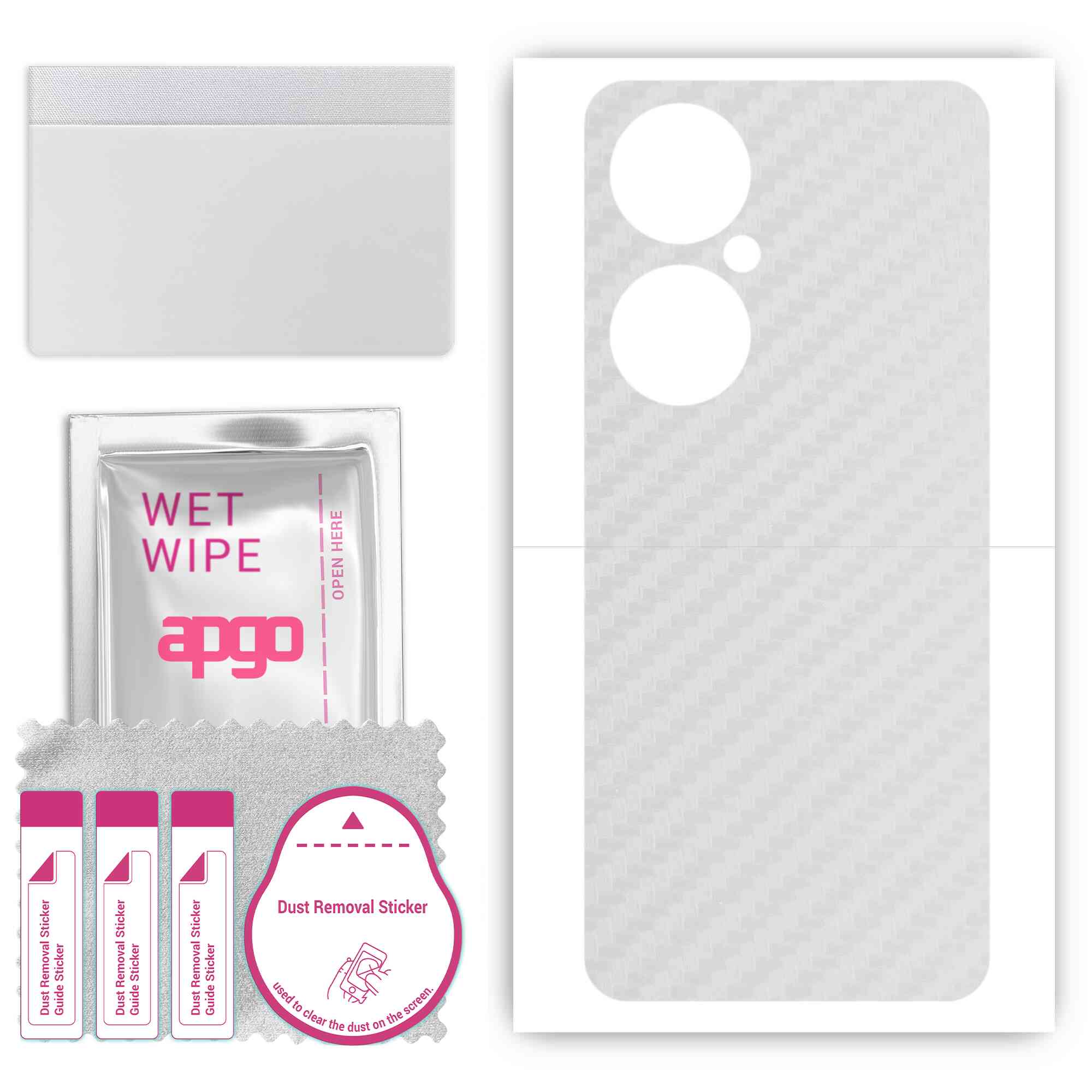 apgo Protective Skin Sticker for the back compatible with Huawei Nova 11i, Wrap Film, Foil, Vinyl - Pattern Transparent Carbon
apgo Protective Skin Sticker for the back compatible with Huawei Nova 11i, Wrap Film, Foil, Vinyl - Pattern Transparent Carbon