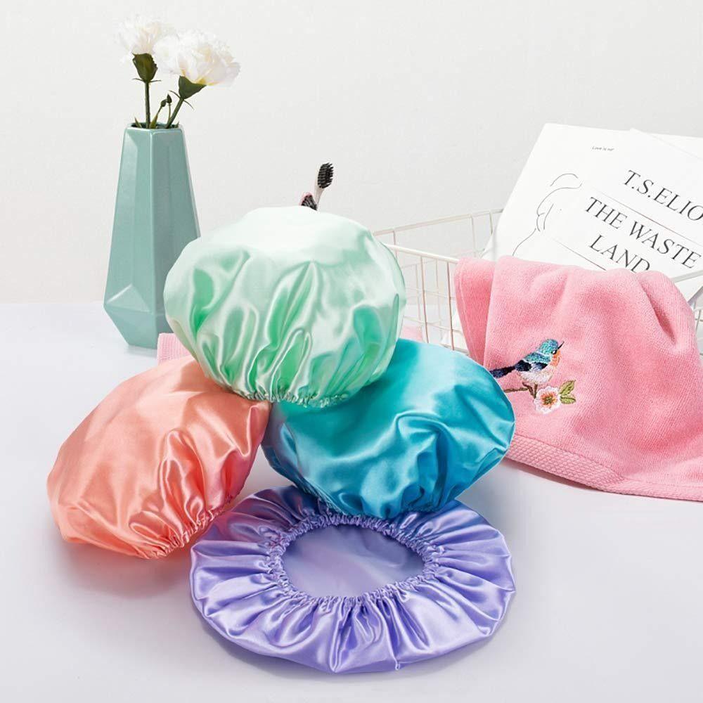 Double Side Waterproof Shower Caps Thickened Cosmetic Cap New Bath Hair Cap for Women рожевий
Double Side Waterproof Shower Caps Thickened Cosmetic Cap New Bath Hair Cap for Women рожевий