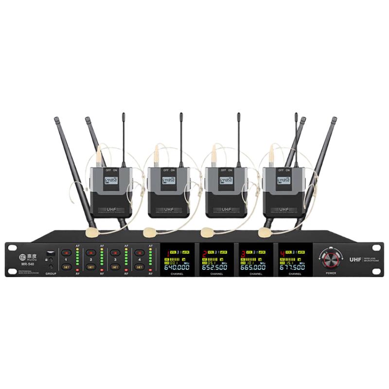 HuiDu MR-540 Professional 1-to-4 Wireless Microphone System (CN version)
HuiDu MR-540 Professional 1-to-4 Wireless Microphone System (CN version)