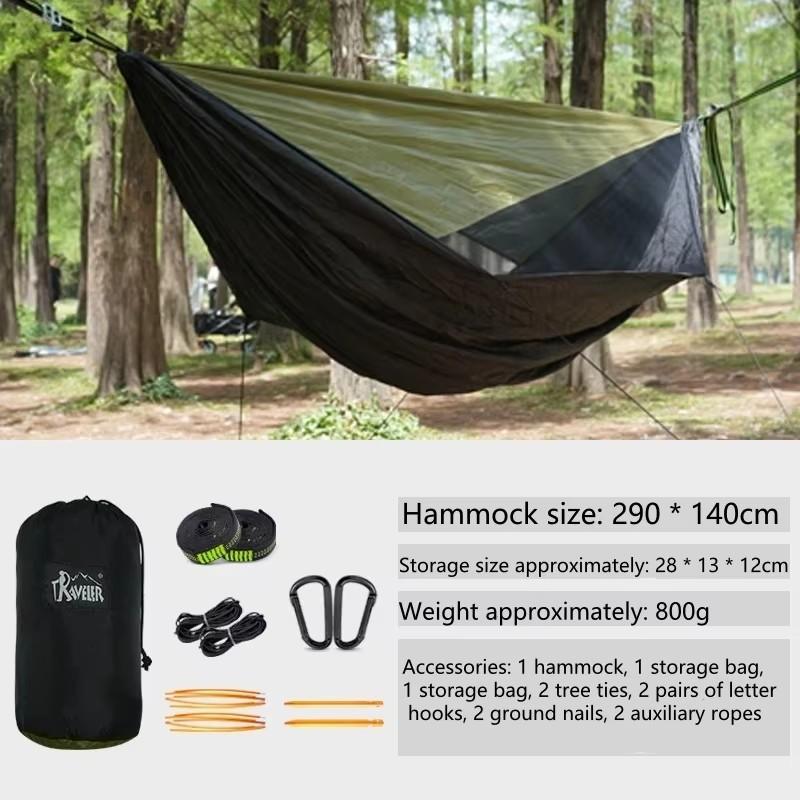Family Double Camping Hammock with Tarp, Built-in Bug Net & Sun Shade, Anti-Tipping for Safe & Comfortable Outdoor Lounging
Family Double Camping Hammock with Tarp, Built-in Bug Net & Sun Shade, Anti-Tipping for Safe & Comfortable Outdoor Lounging