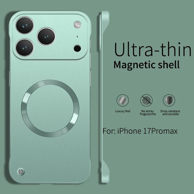 UltraThin Metallic Paint For Magsafe Magnetic Case For iPhone 17 Air 16 15 14 13 12 Pro Max Plus Frameless Cooling PC Hard Cover iPhone 13 Pro Max
UltraThin Metallic Paint For Magsafe Magnetic Case For iPhone 17 Air 16 15 14 13 12 Pro Max Plus Frameless Cooling PC Hard Cover iPhone 13 Pro Max