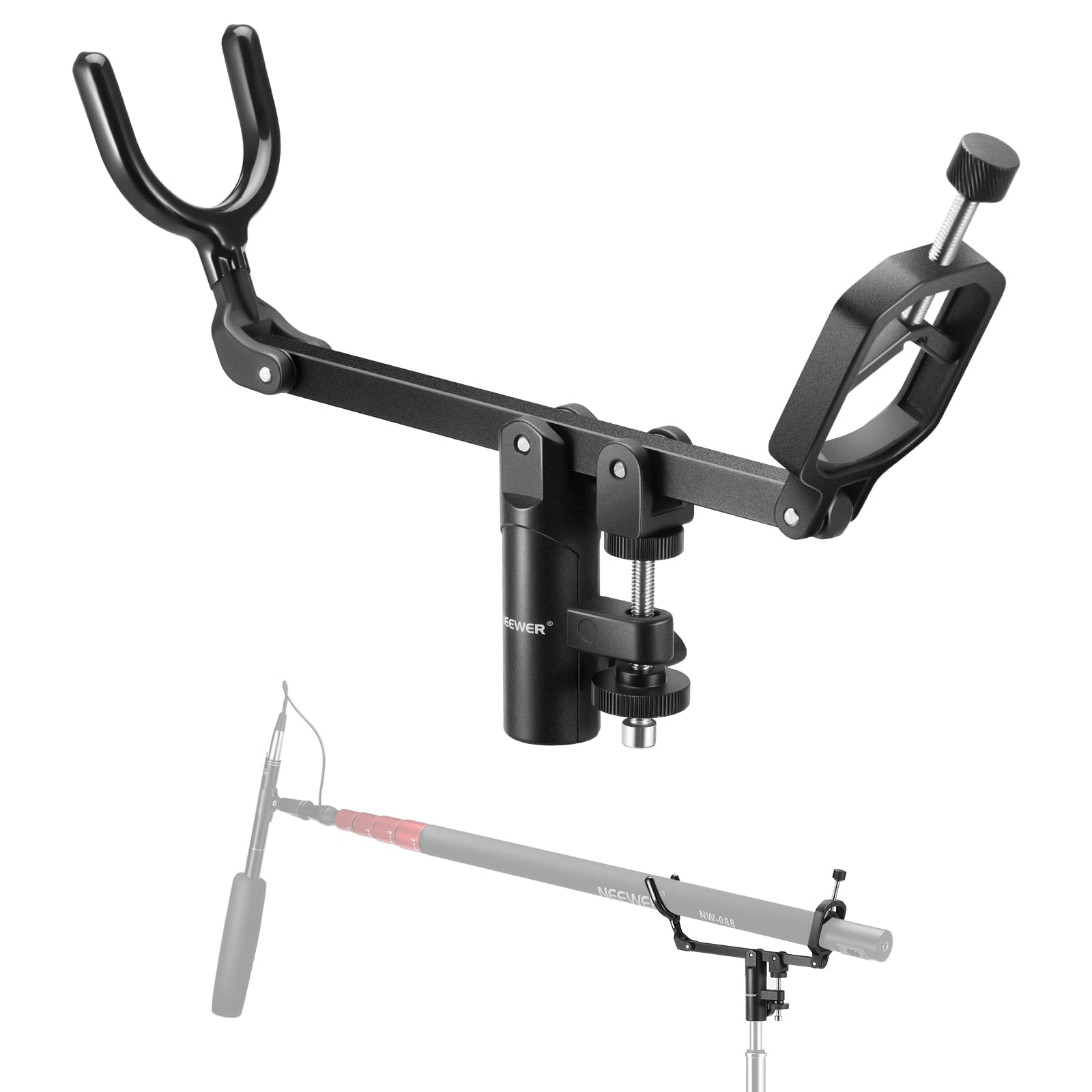 NEEWER Microphone Boom Arm Microphone Boom Pole Support Holder with Stud Light Stand Microphone Stand for C Stand Metal DSLR Video Microphone Mount
NEEWER Microphone Boom Arm Microphone Boom Pole Support Holder with Stud Light Stand Microphone Stand for C Stand Metal DSLR Video Microphone Mount