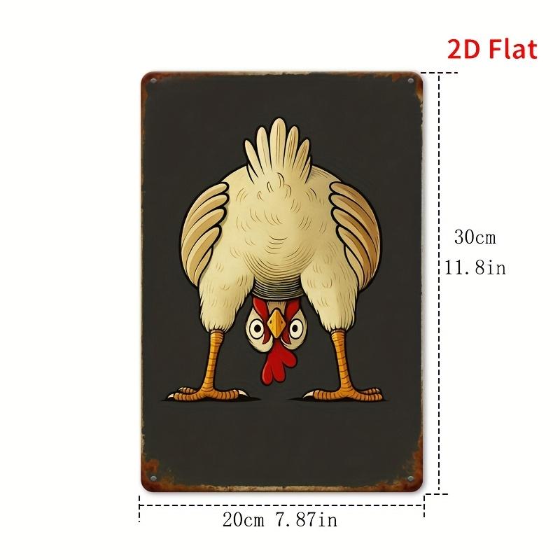 Funny Upside Down Chicken Vintage Retro Iron Sign Plaque xcm For Farm Home Wall Decor 20x30cm(7.8x11.8inch)
Funny Upside Down Chicken Vintage Retro Iron Sign Plaque xcm For Farm Home Wall Decor 20x30cm(7.8x11.8inch)