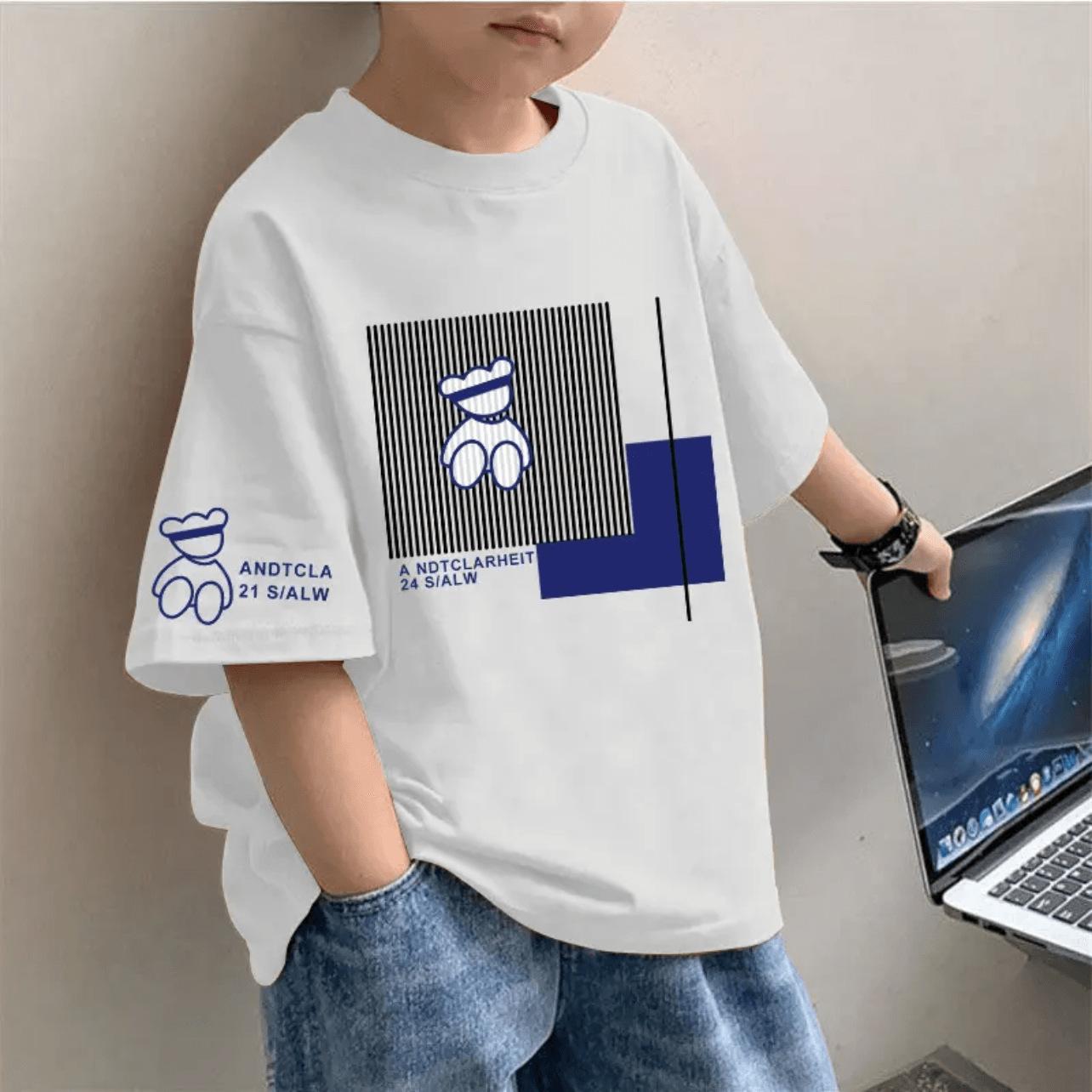 Boys cotton short-sleeved T-shirt fashion children s versatile summer half-sleeved loose trend 110
Boys cotton short-sleeved T-shirt fashion children s versatile summer half-sleeved loose trend 110