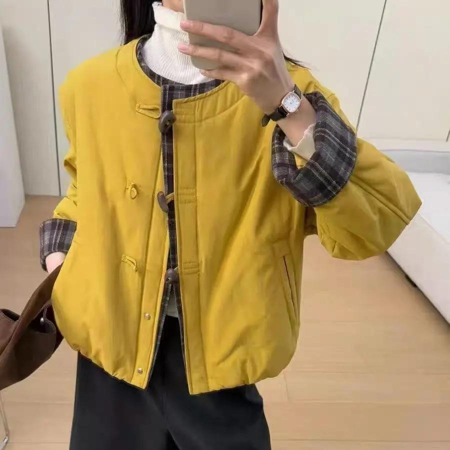Клетчатая стеганая легкая куртка Женская осенне-зимняя мода Маленькая стеганая куртка Утепленный теплый топ S жёлтый
Клетчатая стеганая легкая куртка Женская осенне-зимняя мода Маленькая стеганая куртка Утепленный теплый топ S жёлтый