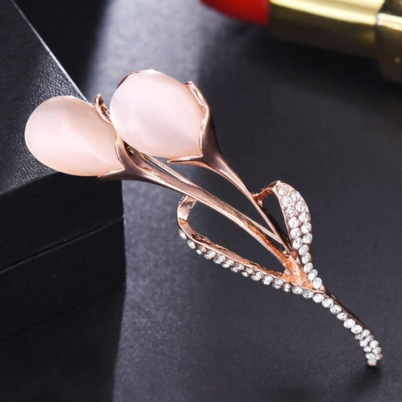 Opal Tulip Brooches For Woman Bridal Wedding Occasion Celebration Party Event Rhinestone Flower Accessories Pin Brooch Present GiftFlower Jewelry
Opal Tulip Brooches For Woman Bridal Wedding Occasion Celebration Party Event Rhinestone Flower Accessories Pin Brooch Present GiftFlower Jewelry