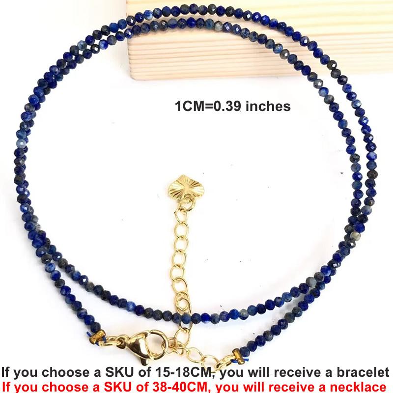Natural Gemstones 2mm Cutting Angle beads Necklace Tourmaline quartz garnet zircon Bracelet Choker Men Female Jewelry Party Gift 38-40CM necklace ляпіс-лазур кольору
Natural Gemstones 2mm Cutting Angle beads Necklace Tourmaline quartz garnet zircon Bracelet Choker Men Female Jewelry Party Gift 38-40CM necklace ляпіс-лазур кольору