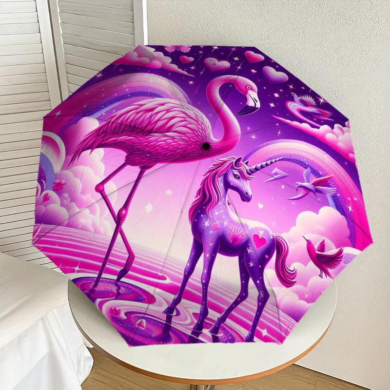 1pc Fantasy Pink Flamingo Unicorn Sky Umbrella with Plastic Handle,Suitable for All Seasons Home Travel Outdoor UmbrellaDD402
1pc Fantasy Pink Flamingo Unicorn Sky Umbrella with Plastic Handle,Suitable for All Seasons Home Travel Outdoor UmbrellaDD402