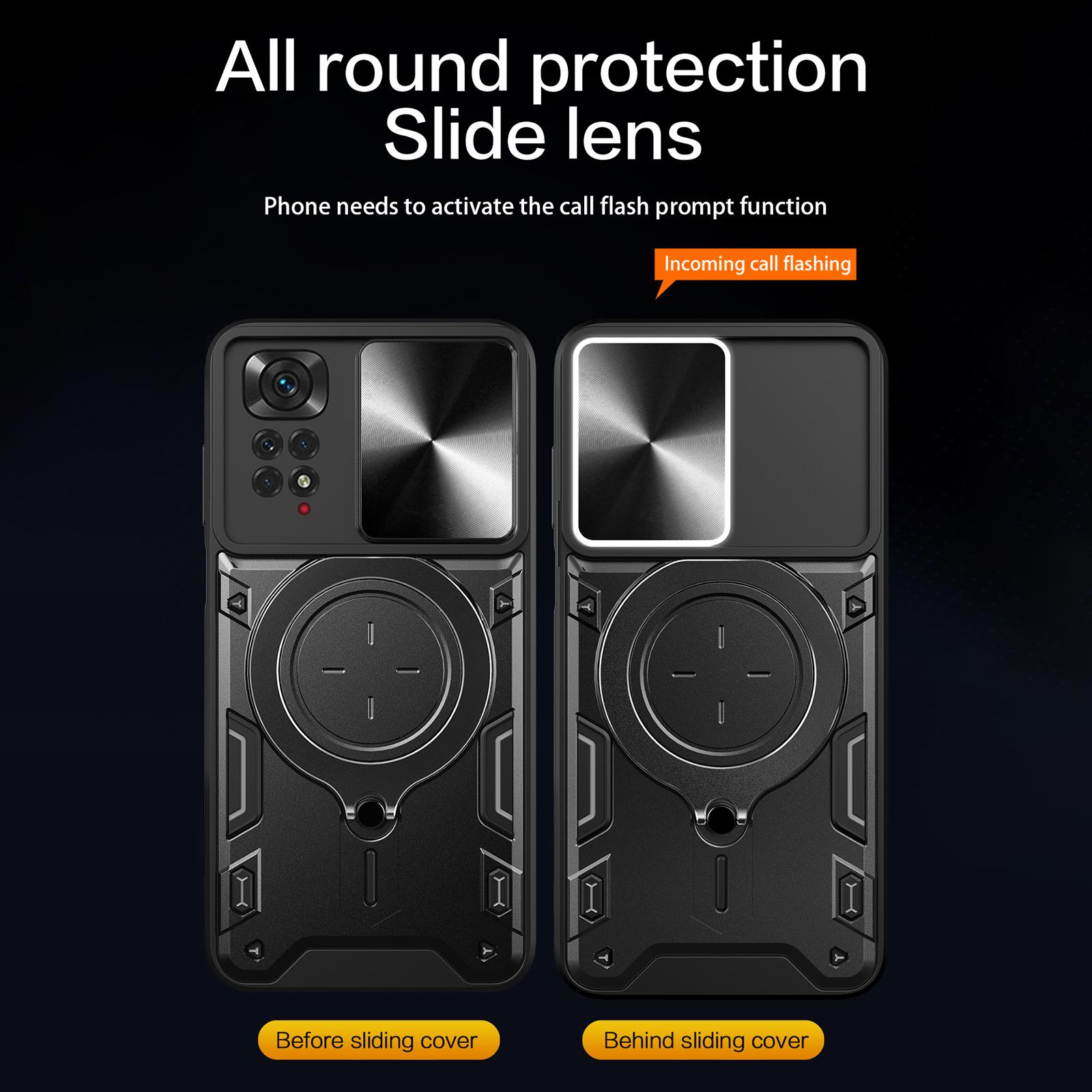 For Xiaomi Redmi Note 11 Pro 4G (MediaTek)/5G (Qualcomm)/Note 11E Pro 5G/Note 11 Pro+ 5G (India) Kickstand TPU PC Phone Case with Slide Lens Cover Black
For Xiaomi Redmi Note 11 Pro 4G (MediaTek)/5G (Qualcomm)/Note 11E Pro 5G/Note 11 Pro+ 5G (India) Kickstand TPU PC Phone Case with Slide Lens Cover Black
