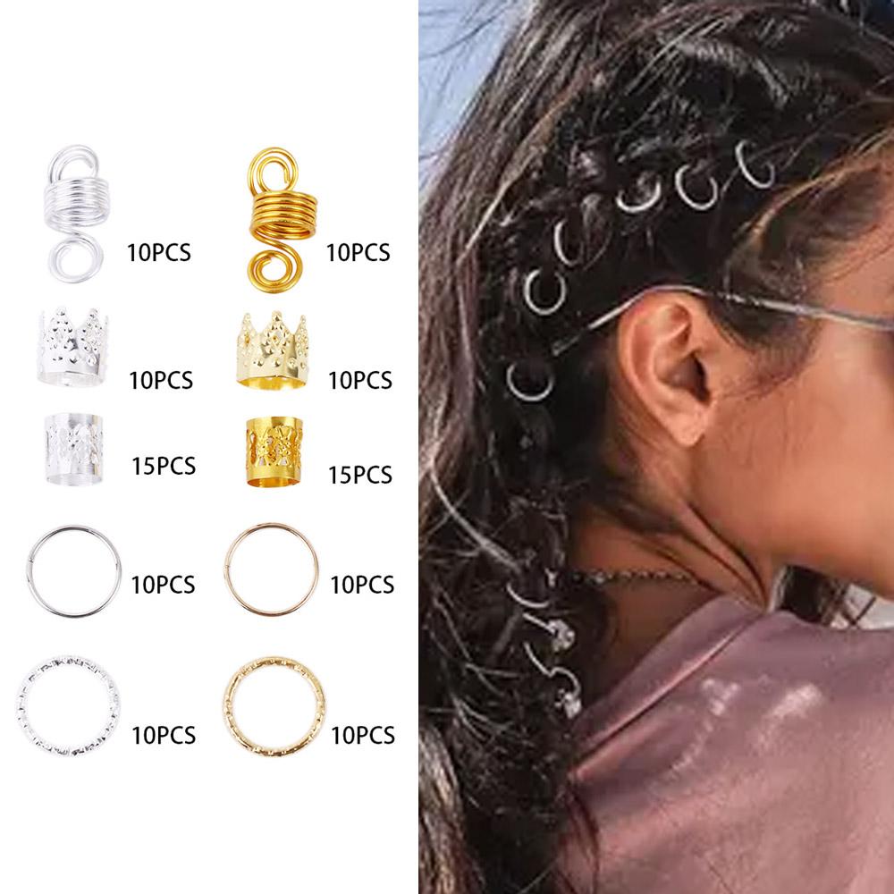 Clips Tubes Jewelry Gold Braids Beads Hair Cuffs African Dreadlocks Hair Braid Hair Decorations B (110Pcs)
Clips Tubes Jewelry Gold Braids Beads Hair Cuffs African Dreadlocks Hair Braid Hair Decorations B (110Pcs)