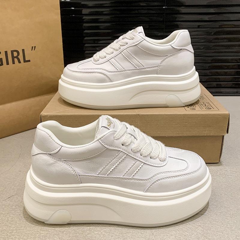 Platform sole fashion sneakers 2025 spring and autumn new lace-up trend versatile soft leather women s shoes Platform sole white shoes women 35 белый
Platform sole fashion sneakers 2025 spring and autumn new lace-up trend versatile soft leather women s shoes Platform sole white shoes women 35 белый
