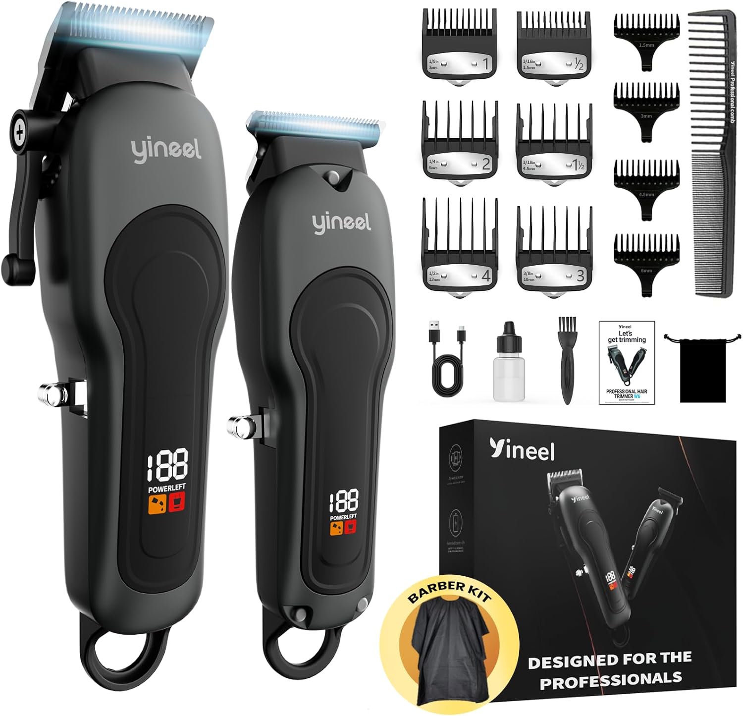 Clippers for Men, Professional Cordless Clippers & Trimmer Set, Super Quiet, Clippers for Hair United States
Clippers for Men, Professional Cordless Clippers & Trimmer Set, Super Quiet, Clippers for Hair United States