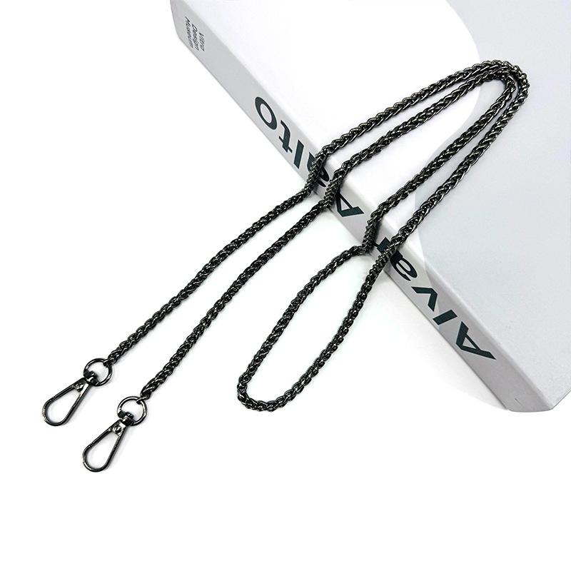 Fashion Metal Purse Chain Strap 120CM Length 6mm Width Lantern Link Design with Clip Hooks for Handbag Replacement or DIY Accessories One Size чёрный
Fashion Metal Purse Chain Strap 120CM Length 6mm Width Lantern Link Design with Clip Hooks for Handbag Replacement or DIY Accessories One Size чёрный