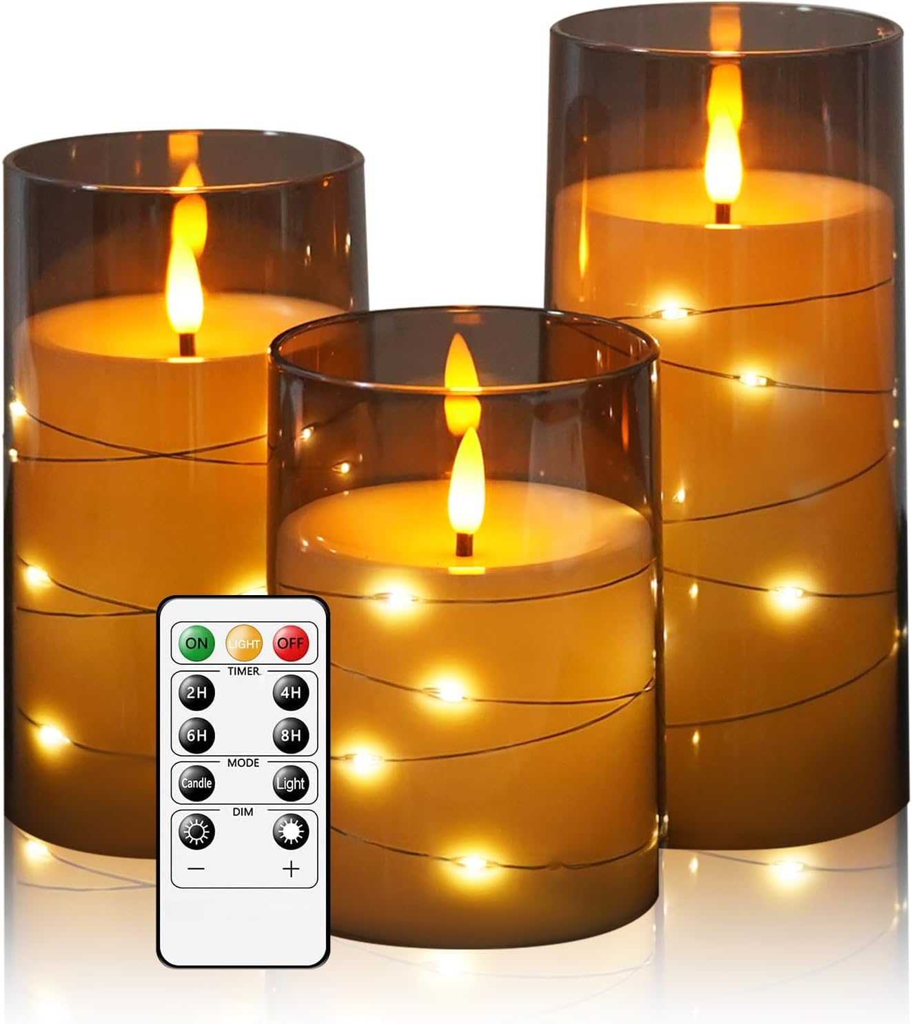 Electronic candle LED flameless candle with built-in star string and remote control for remote operation suitable for Christmas синий
Electronic candle LED flameless candle with built-in star string and remote control for remote operation suitable for Christmas синий