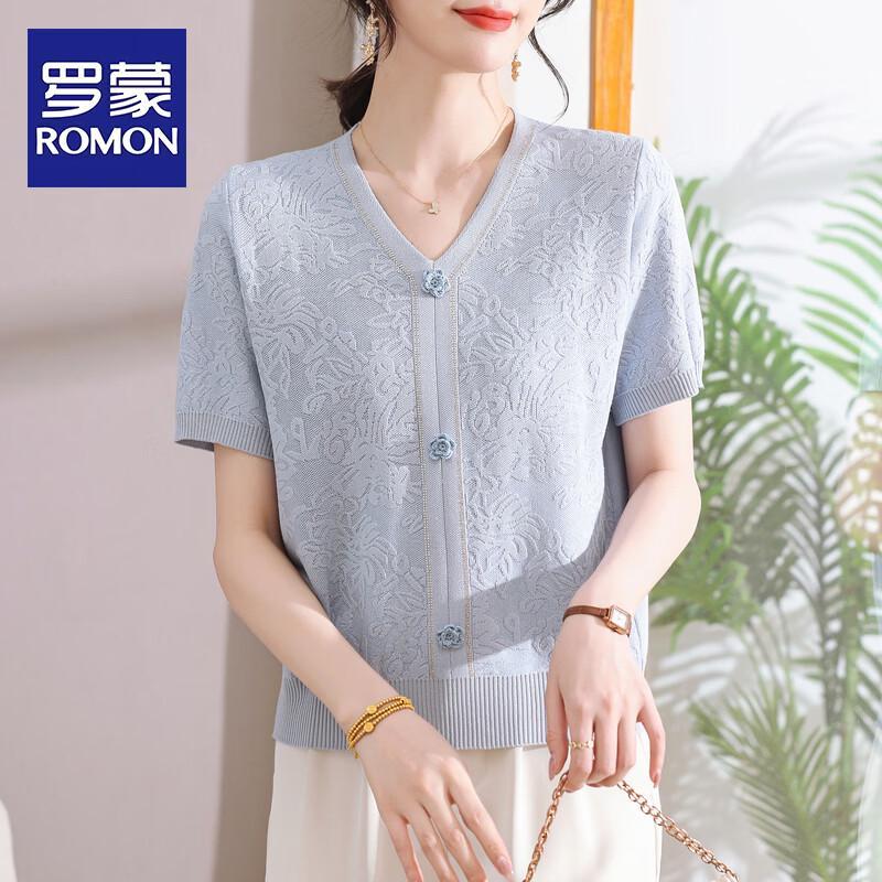 ROMON Women s Summer Knit V-Neck T-Shirt 3XL
ROMON Women s Summer Knit V-Neck T-Shirt 3XL