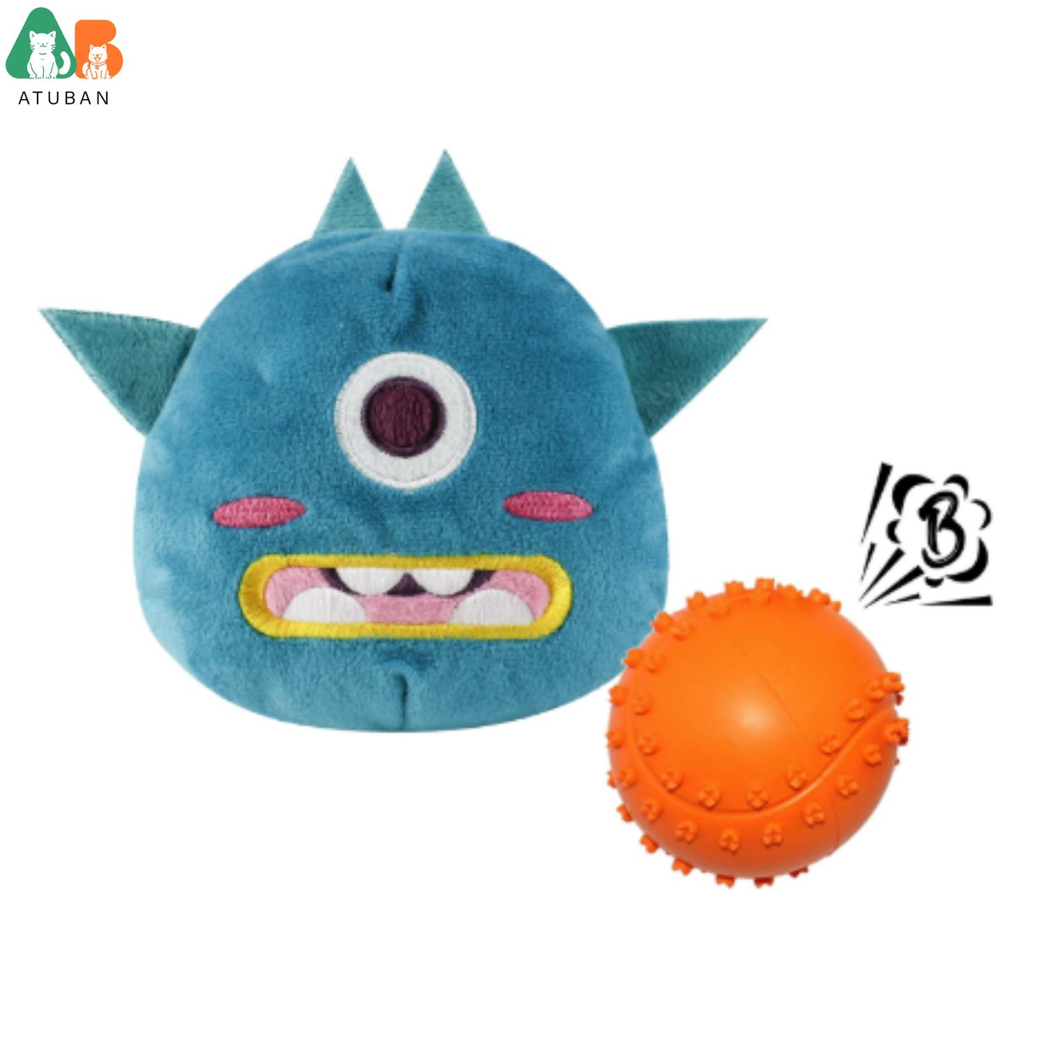 ATUBAN Dog Interactive Toys 2in1 Dog Plush Squeaky Small Balls Pet Toys Halloween Xmas for Small Medium Large Dogs,Blue Monster
ATUBAN Dog Interactive Toys 2in1 Dog Plush Squeaky Small Balls Pet Toys Halloween Xmas for Small Medium Large Dogs,Blue Monster