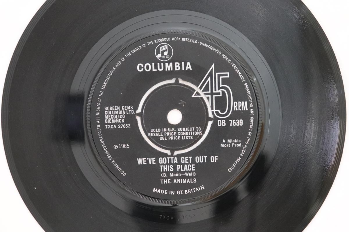 7-дюймовая пластинка ANIMALS Weve Gotta Get Out Of This Place DB7639 Columbia 1965 UK Rock Б/у
7-дюймовая пластинка ANIMALS Weve Gotta Get Out Of This Place DB7639 Columbia 1965 UK Rock Б/у