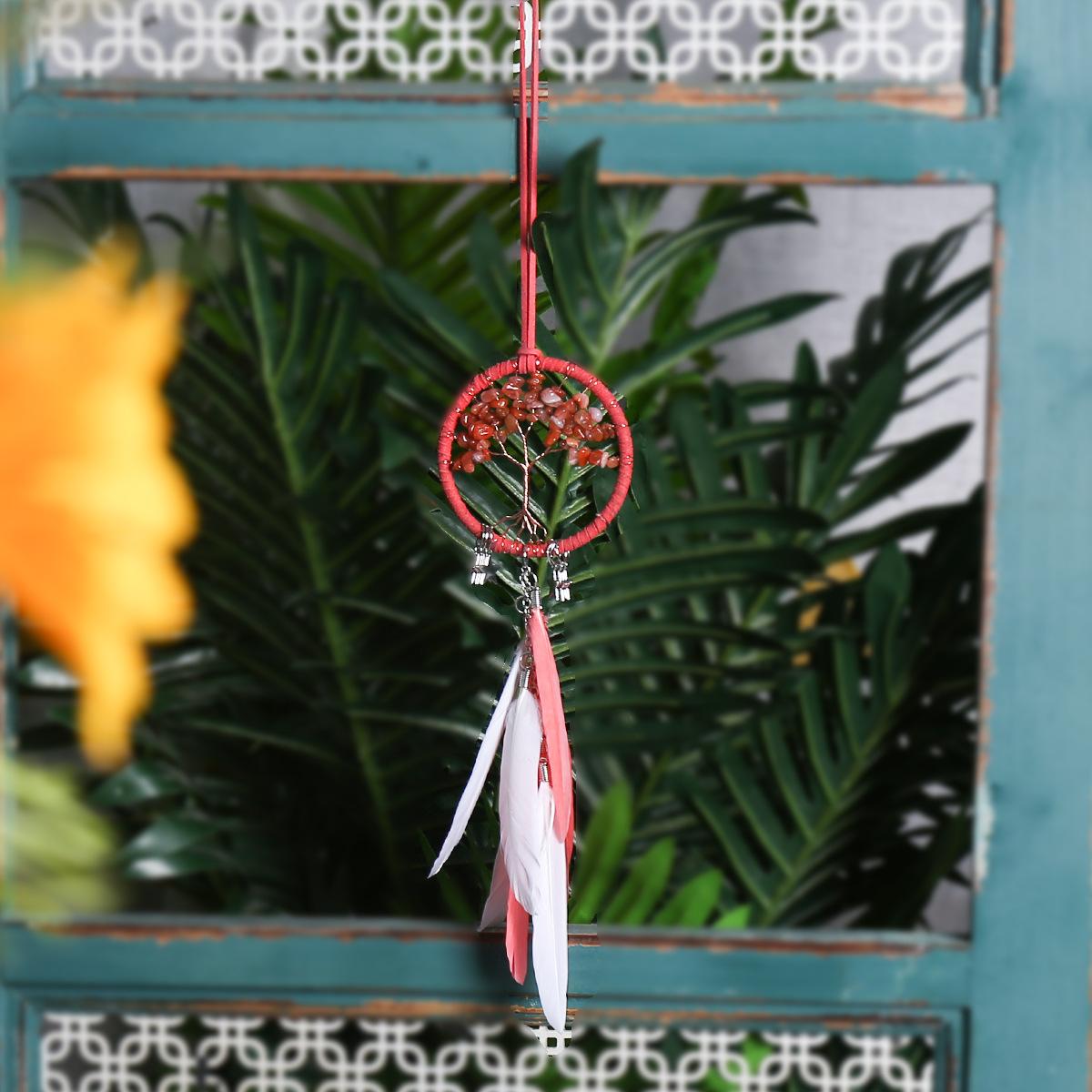 Tree of Life Dreamcatcher Car Pendant Decoration Creative Car Accessories Feather Pendant Decoration червоний
Tree of Life Dreamcatcher Car Pendant Decoration Creative Car Accessories Feather Pendant Decoration червоний