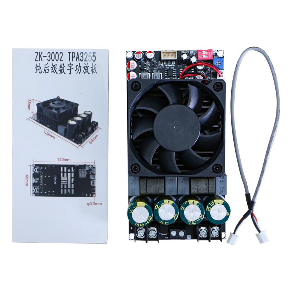 ZK3002 Digital Amplifier Board High-power TPA3255 Stereo 300WX2 bridge mono 600W Audio AMP коричневий
ZK3002 Digital Amplifier Board High-power TPA3255 Stereo 300WX2 bridge mono 600W Audio AMP коричневий