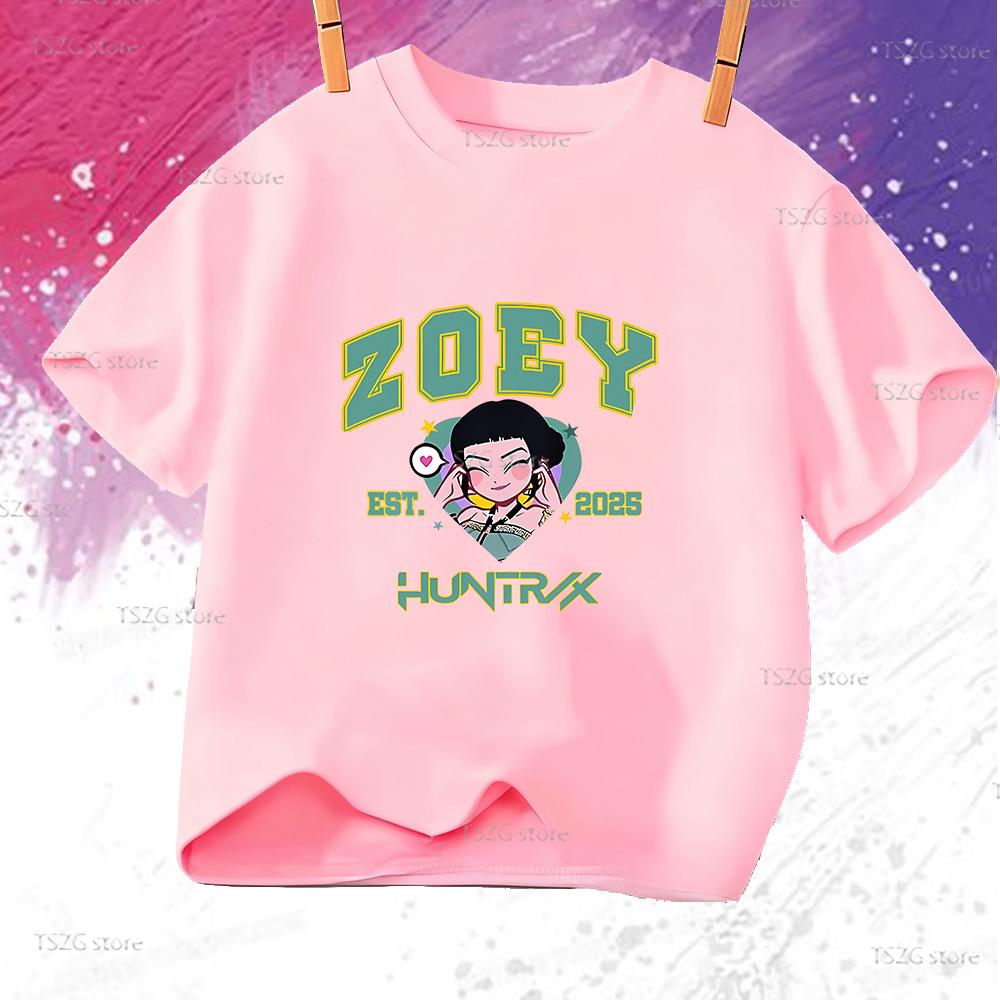 Summer Kpop Demon Hunters ZOEY Cartoon Children T-Shirt Kids Girl Boy T Shirt Hot Movie Print Cute Baby Tee Top Fan Clothing 150
Summer Kpop Demon Hunters ZOEY Cartoon Children T-Shirt Kids Girl Boy T Shirt Hot Movie Print Cute Baby Tee Top Fan Clothing 150
