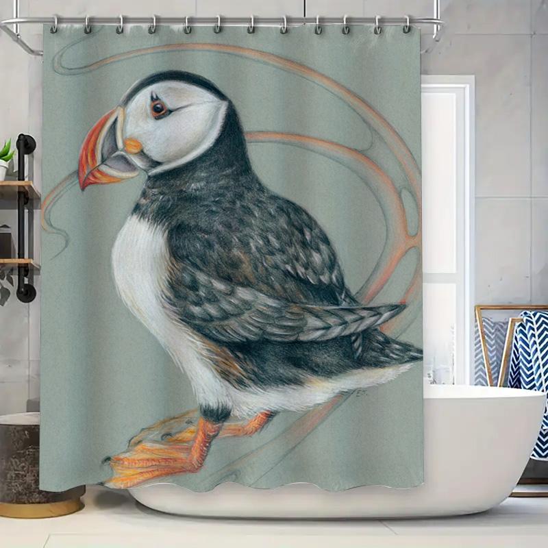 Handcrafted Oil Painting Shower Curtain Black And White Seabird Artistic Decorations For Bathroom Size Available (Puf W60H190(CM)-1 Pcs
Handcrafted Oil Painting Shower Curtain Black And White Seabird Artistic Decorations For Bathroom Size Available (Puf W60H190(CM)-1 Pcs
